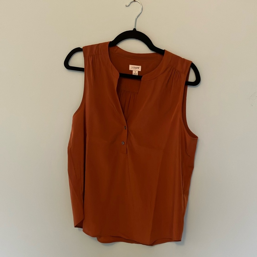 J Crew Rust Colored Blouse